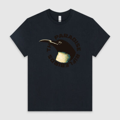 The Paradise Riflebirds Bird White Cotton T-shirt Thumbnail